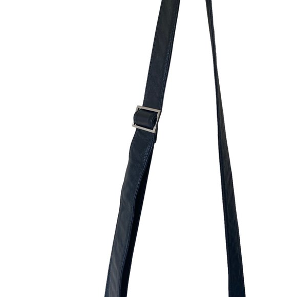 Timmy Woods Beverly Hills Woven Buttery Soft Leather Messenger Crossbody Handbag - Picture 10 of 16